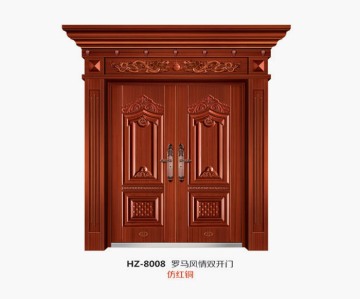 Imitation copper villa door