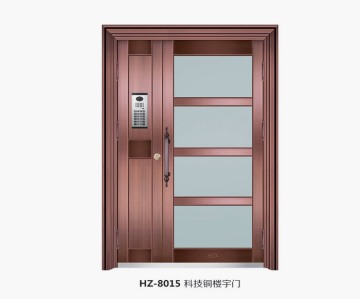 Imitation copper villa door