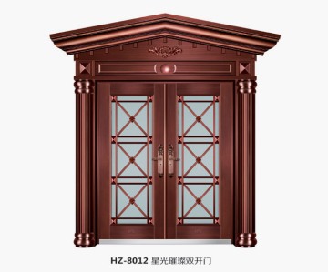 Imitation copper villa door