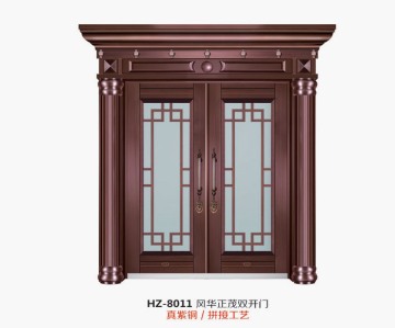 Imitation copper villa door