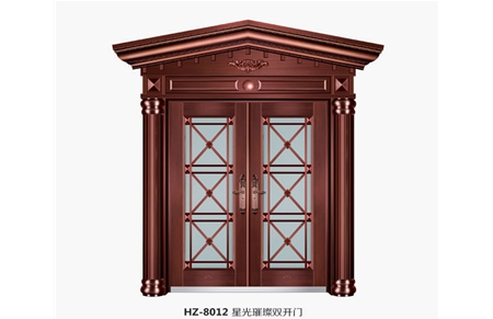 Imitation copper unit door