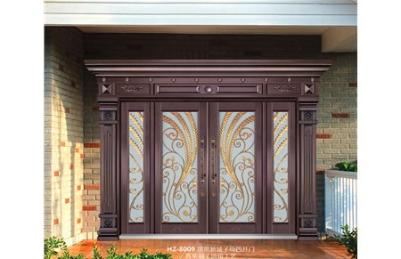 Imitation copper unit door