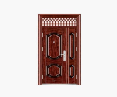 Zinc iron alloy unit door