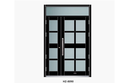 Zinc iron alloy unit door