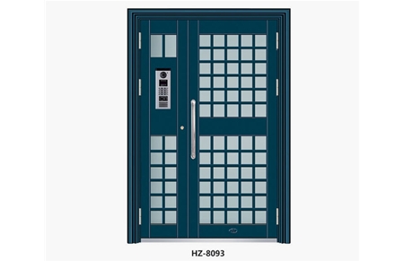 Zinc iron alloy unit door