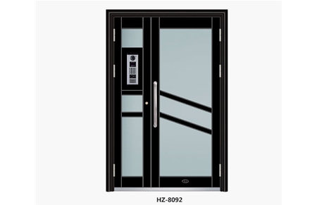 Zinc iron alloy unit door