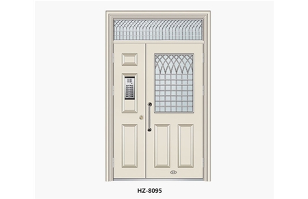 Zinc iron alloy unit door