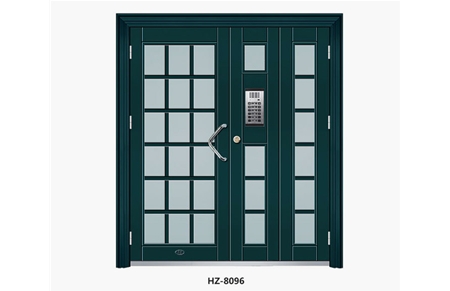 Zinc iron alloy unit door