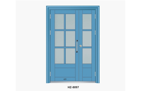 Zinc iron alloy unit door