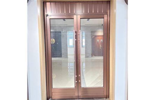 Stainless steel fire-proof glass doors